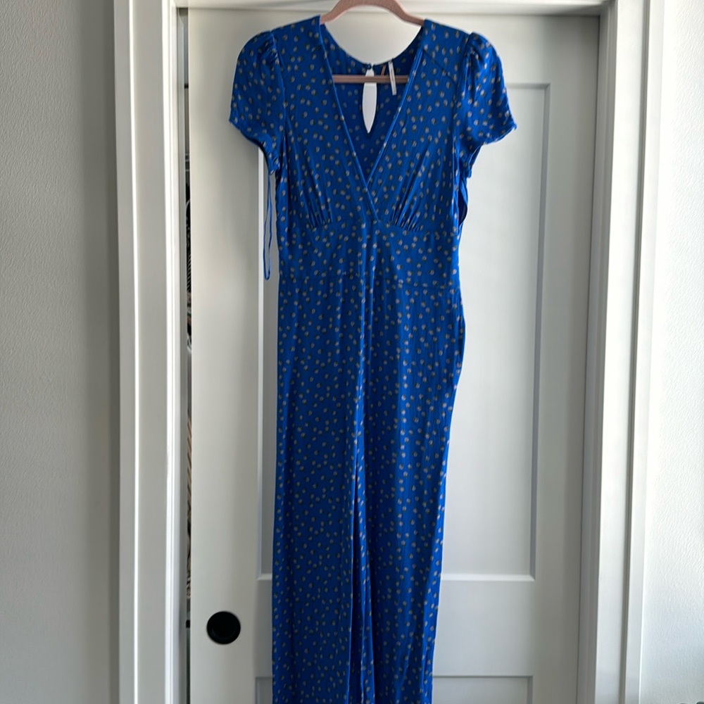 Free People blue jumpsuit